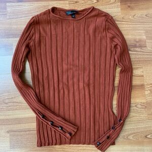 3/$20 One Topshop orange brown sweater size 8